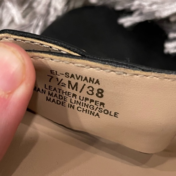 Essex Lane Saviana Sandal Black 7 1/2 - Picture 9 of 9